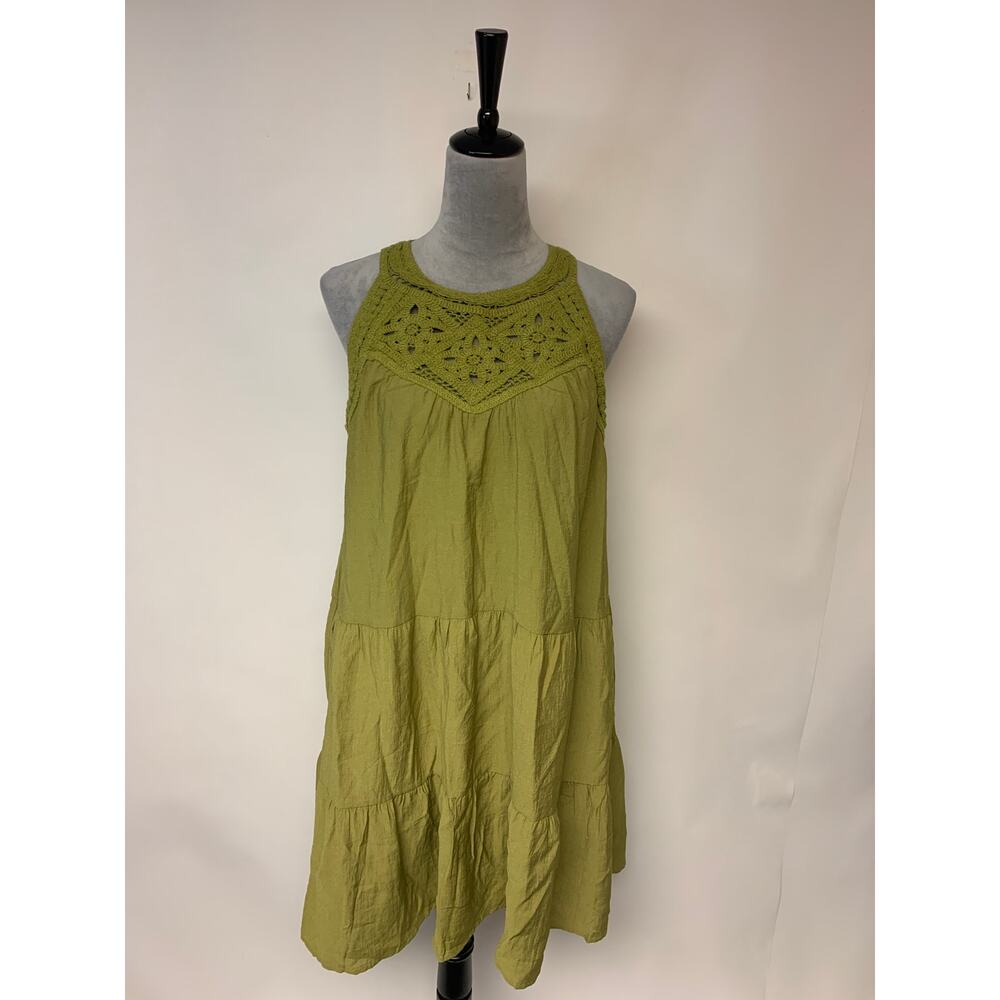 Kirundo Mini Dress Bohemian Crochet Festival Fairy Whimsical Womens SZ L